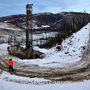Water well for winter gold exploration drilling at Aurora West Pogo Alaska