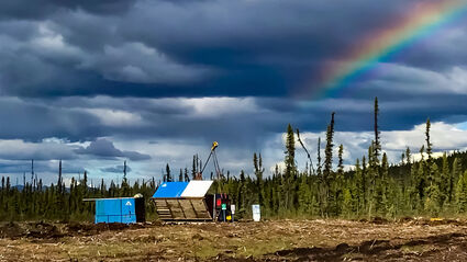 Banyan Gold exploration drilling at Aurex ‎McQuesten near Eagle Mine Yukon