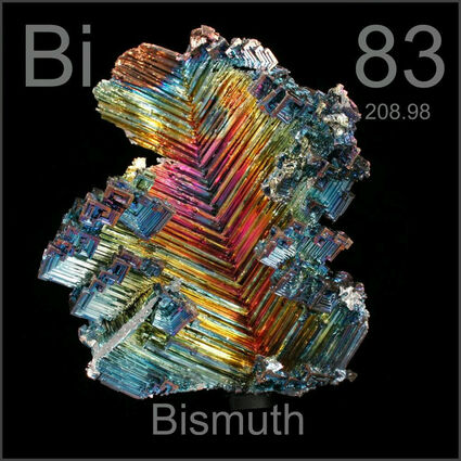 Bismuth is used for medicinal and perovskites thin-film solar cells