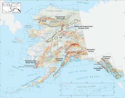 Alaska platinum group elements metals exploration map