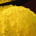 A heap of “yellowcake,” a processing step in making nuclear fuel.