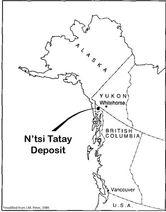 Windy Craggy cobalt copper gold silver zinc deposit map northwestern BC