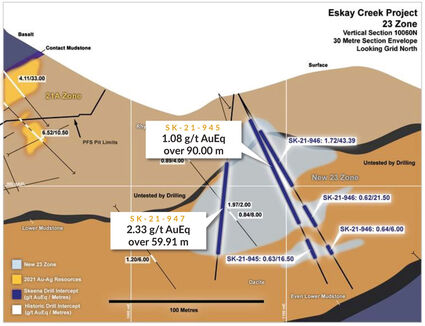 Skeena Resources Barrick Gold Eskay Creek map warrants 2.8 million option shares