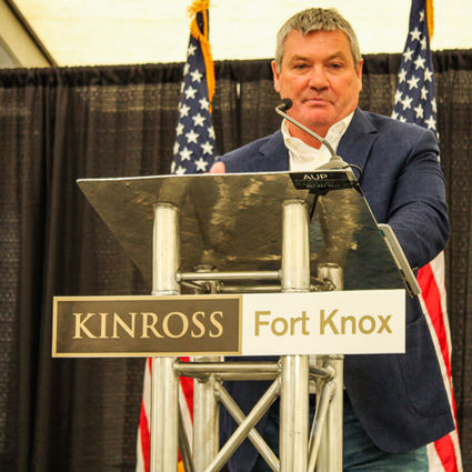Kinross Gold President, CEO at Gilmore groundbreaking Fort Knox Alaska