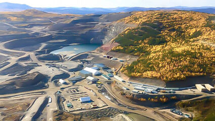 Minto Metals' Minto Mine on a beautiful fall day in Yukon, Canada.