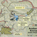 Avidian Amanita Kinross Fort Knox gold mine map Fairbanks District Alaska