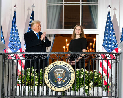 Supreme Court Justice Amy Barrett swearing in ceremony at White House