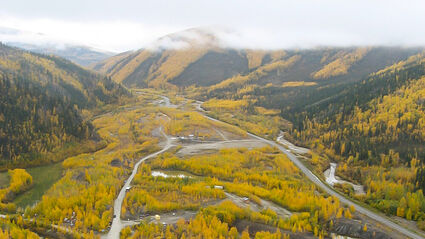 Bonanza Creek in northern Yukon was the site of the Klondike Gold Rush.