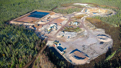 Aerial view of the Nechalacho rare earths mine in Canada’s NWT.