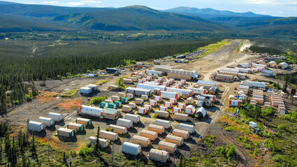 Donlin Gold mine project camp Kuskokwim River region Southwest Alaska