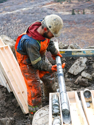 Resource drilling at ABM silver zinc deposit KZK project Yukon