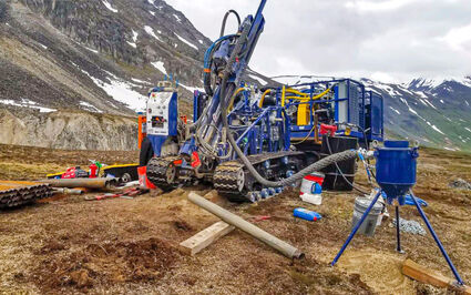 Nova Minerals drill rig Korbel gold deposit Estelle project Alaska Range