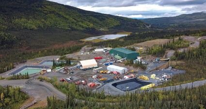 Aerial view of Hecla Mining Company's newest silver camp optioned from Alexco.