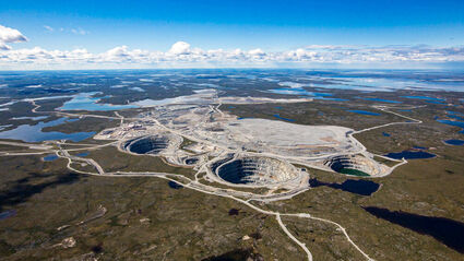 Ekati diamond mine is the location of first North American diamonds.