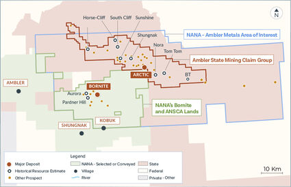 map Arctic Bornite mine USACE NANA 2022 Northwest Alaska feasability study