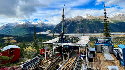 Drill tests porphyry copper deposit in BC's Golden Triangle.