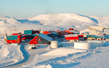Teck’s Red Dog zinc mine in Northwest Alaska during the winter.