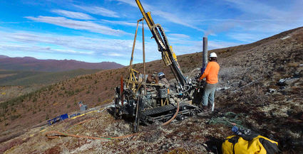White Gold district exploration drilling hits high grade gold Yukon Territory