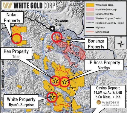 Mining Explorers 2020 Yukon White Gold David D'Onofrio map Hen JP Ross