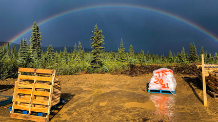 Gold exploration drilling near Eagle Gold, next Yukon mine