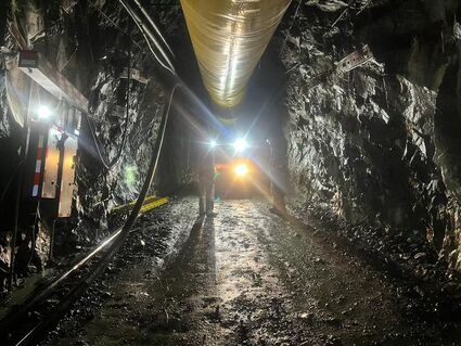 Relatively new adit dug into Blackwolf's Niblack mine in Southeast Alaska.
