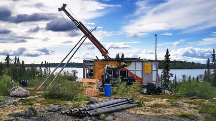 Drill tests for gold at Indin Lake project in Canada’s Northwest Territories.
