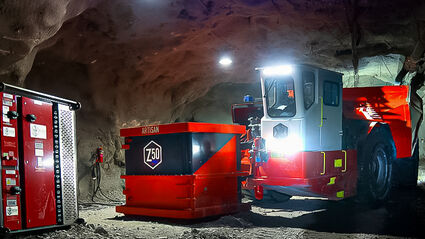 Sandvik Pretium Resources Brucejack Mine hydroelectric Z50 truck