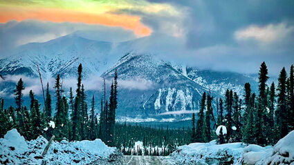 A frigid landscape in Yukon, Canada, where Banyan's AurMac property resides.