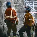 Miners working underground at the Greens Creek operation in Alaska.