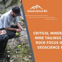 Banner for Geoscience BC’s critical minerals in tailings and waste rock study.
