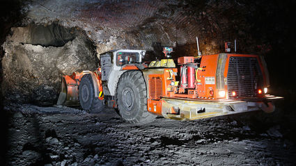 Modern technology in mining IoT remote underground loader silver mine Alaska