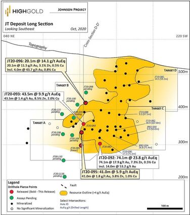 JT gold silver zinc copper exploration drill map CIRI land Cook Inlet Alaska