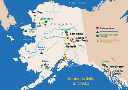 Alaska mines development and mineral exploration projects AMA