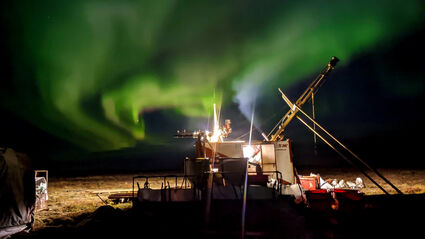Northern Lights gold exploration drilling Canada arctic