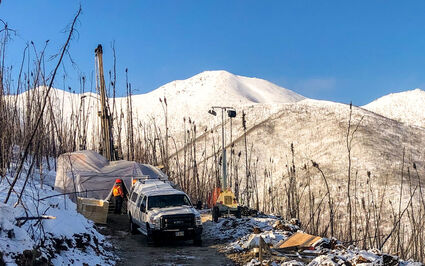Winter 2020 drilling West Pogo gold project Goodpaster Mining District Alaska