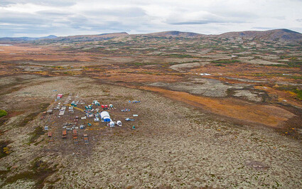 Exploration camp at Pebble Mine back in 2013.