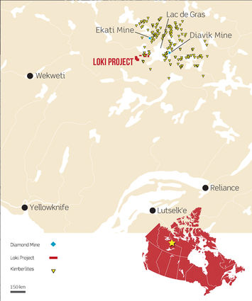 Lac de Gras Northwest Territories, NWT, Ekati, Diavik