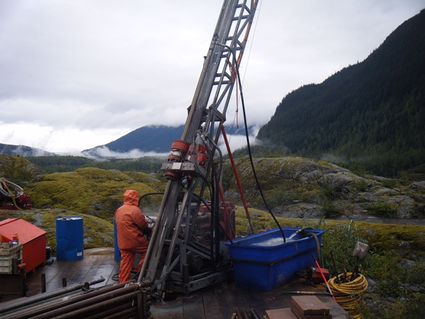 High grade gold exploration project north of Juneau Southeast Alaska