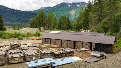 Palmer drill core storage facility gold mining claims Alaska